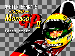 Ayrton Senna's Super Monaco GP II (Europe) Title Screen